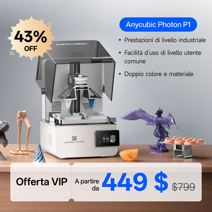 Deposito di $10 per la Prenotazione dell’Anycubic Photon P1