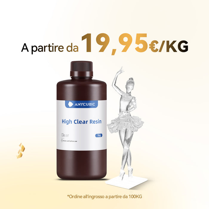 Resina Alta Trasparente 10-100kg Offerte