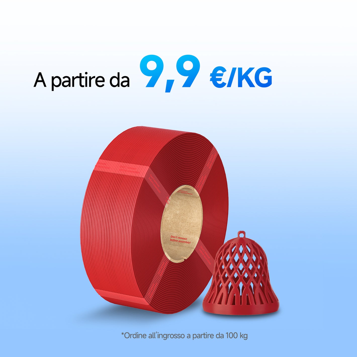 PLA+ Refill 10-100kg Offerte