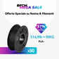 PLA+ 10-100kg Offerte