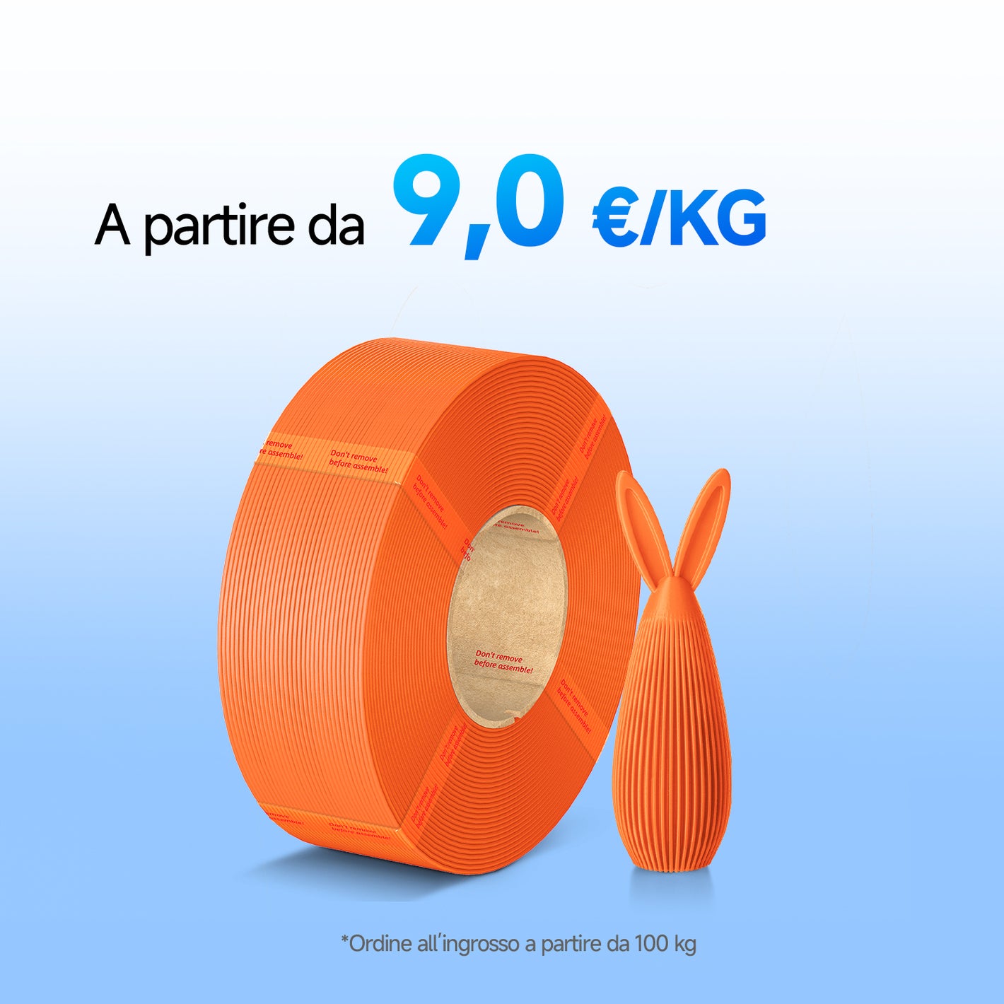 PLA Basic Refill 10-100kg Offerte