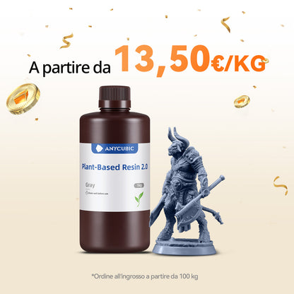 Resina UV a Base Vegetale 2.0 10-100kg Offerte