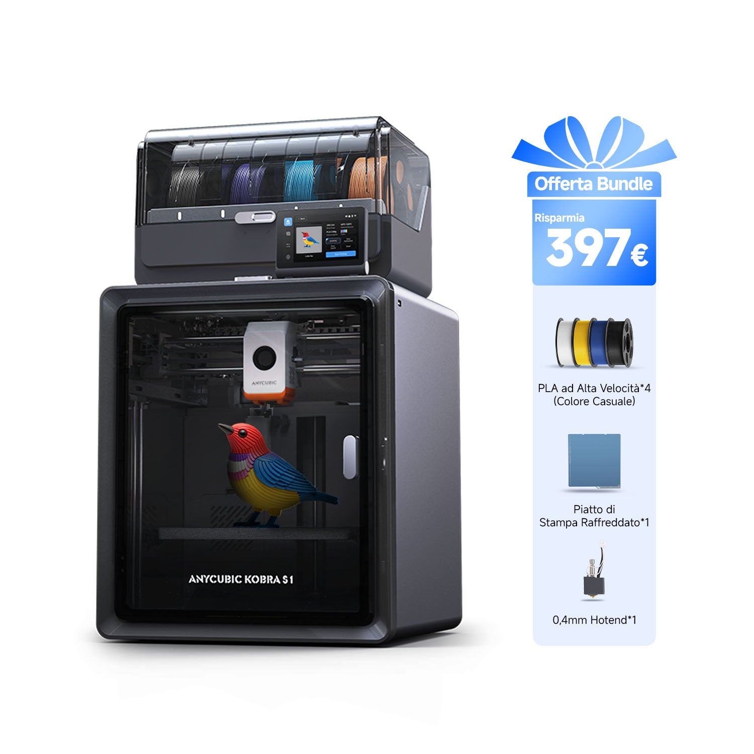 Kobra S1 Combo Tutto-in-Uno Bundle 4 Colori