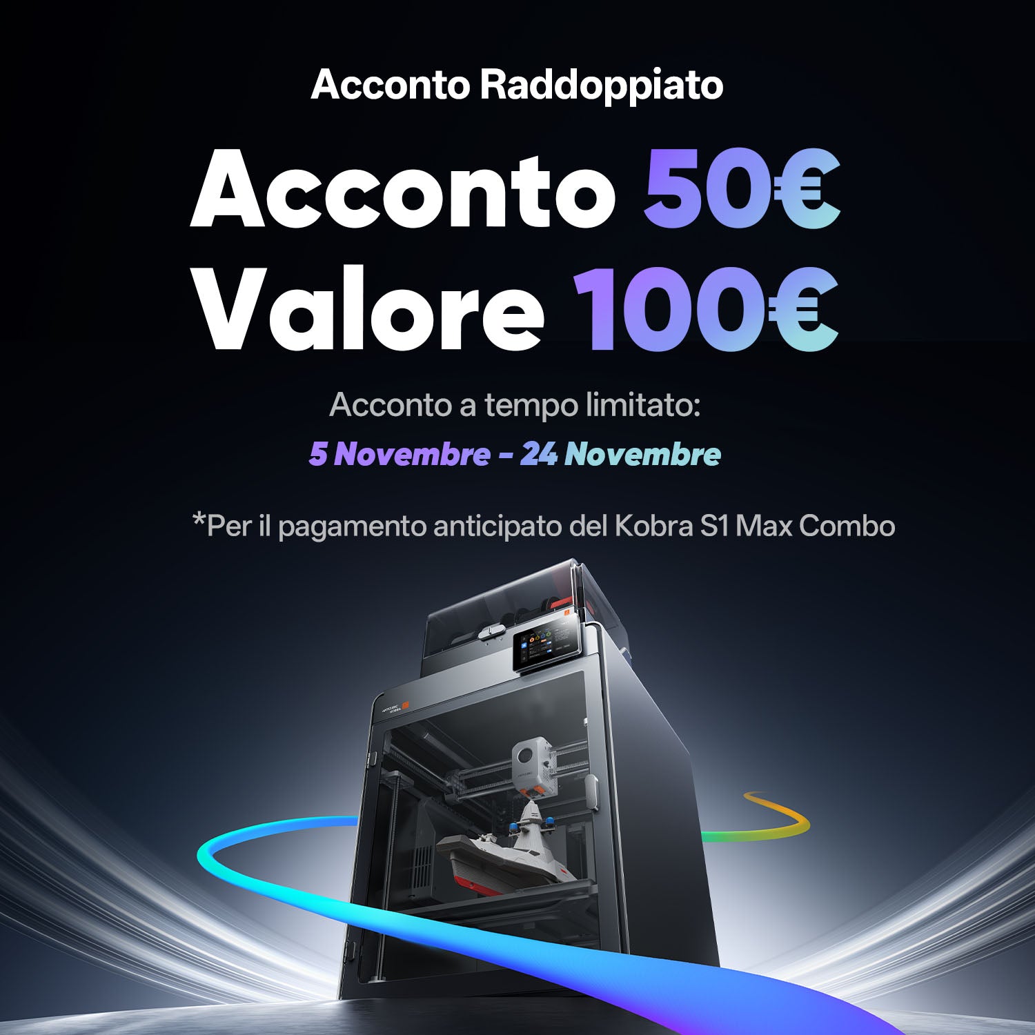 Anycubic Kobra S1 Max Combo Acconto