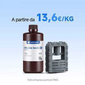 Resina ABS-Like V2 Lavabile in Acqua 10-100kg Offerte