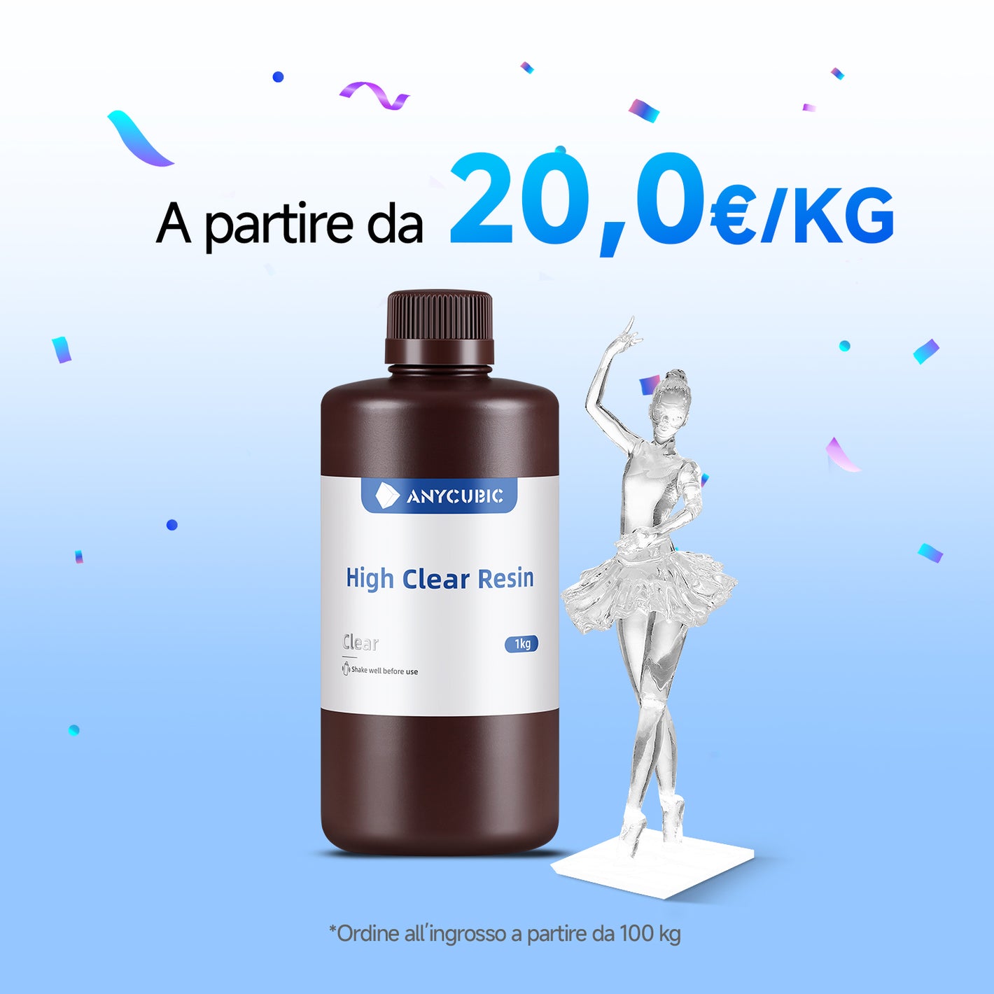 Resina Alta Trasparente 10-100kg Offerte