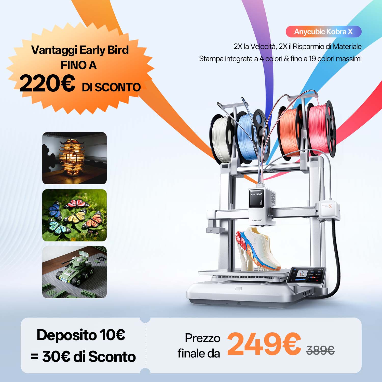 Anycubic Kobra X Deposito