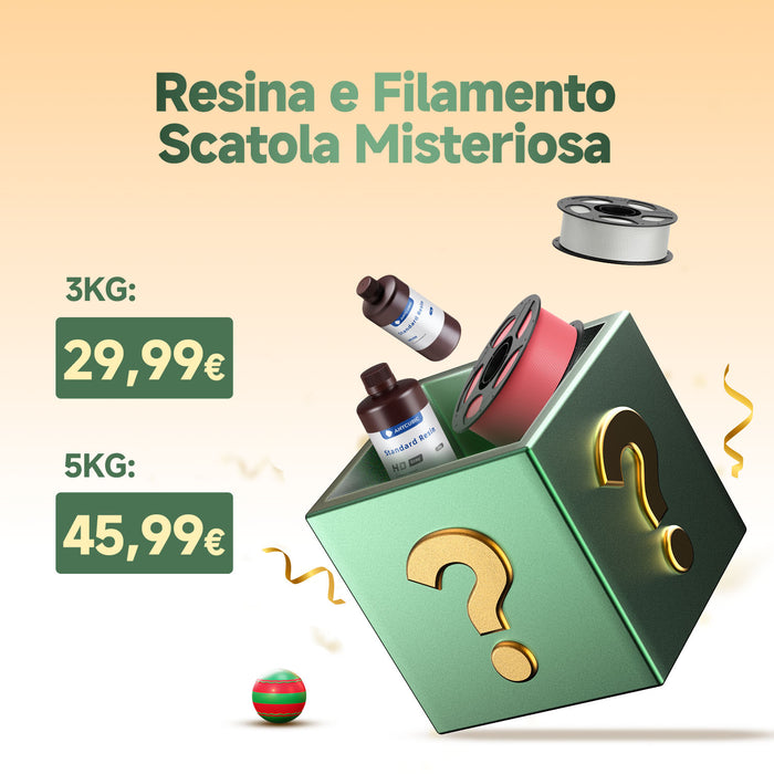 Scatola Misteriosa di Resina e Filamenti di Anycubic