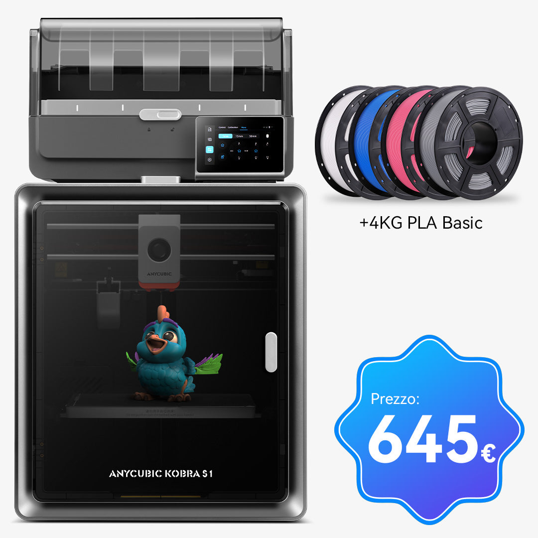 Pacchetto di Kobra S1 Combo 4KG PLA Basic - 4 Colori